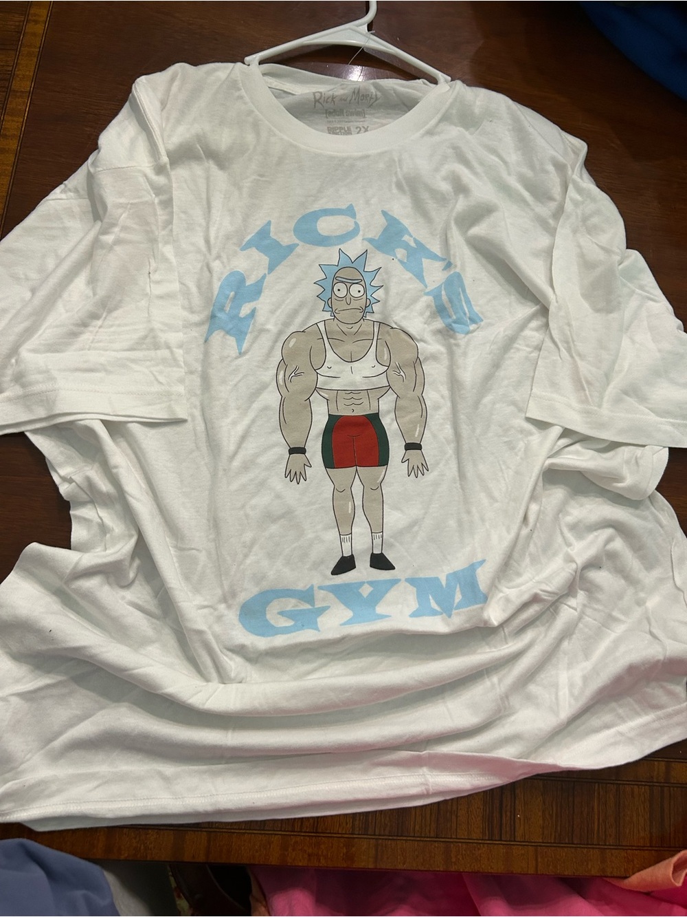 Rick and Morty "Rick Gym" White Short Sleeve Tee